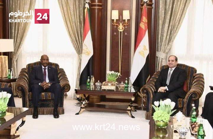مباحثات بين البرهان والسيسي بالسعودية حول علاقات البلدين