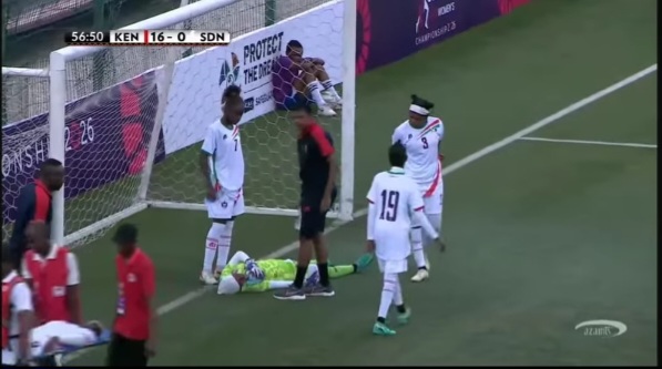 إنسحاب منتخب السودان من مباراة قبل نهايتها